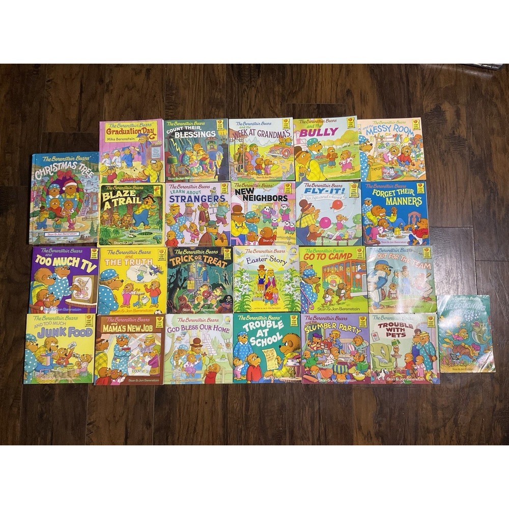 Vintage The Berenstain Bears Book Lot Of 24